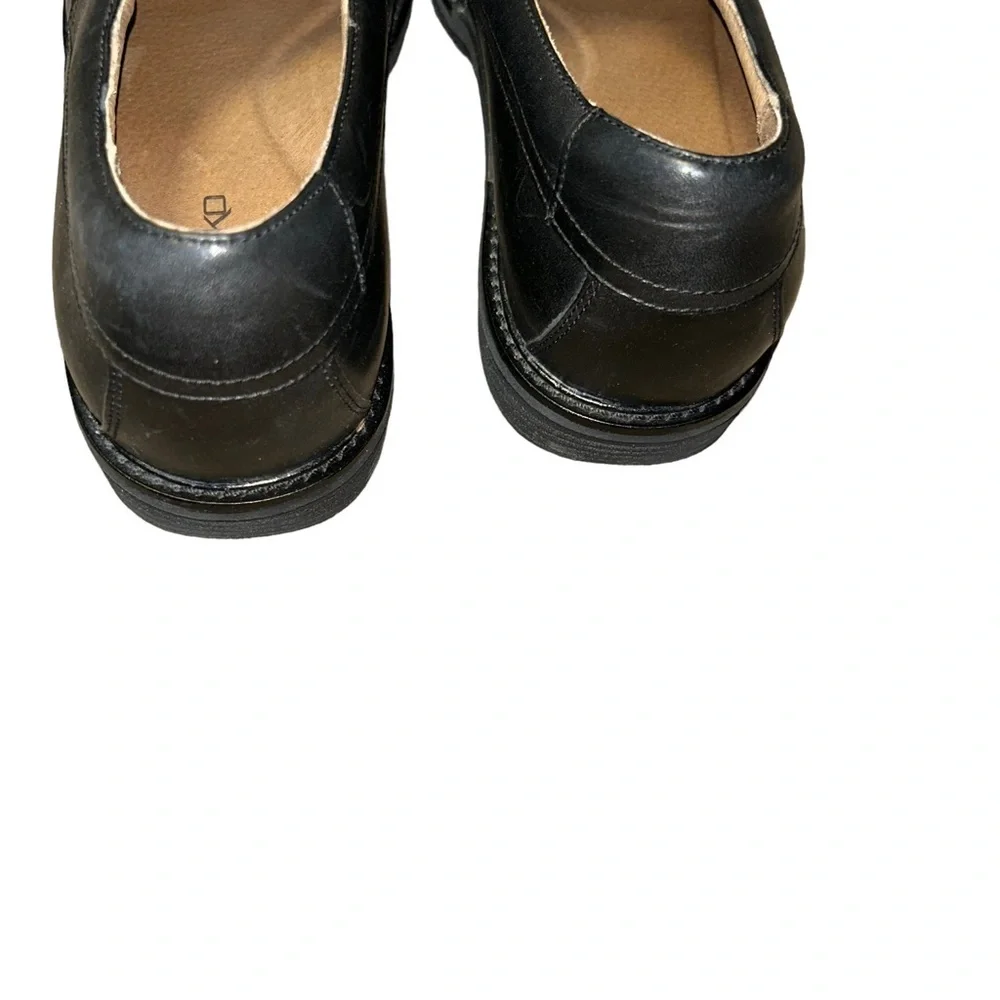 Men DANSKO JACKSON BLACK CALF SLIP ON Black Leather size 11.5-12 loafer